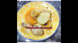 cómo hacer pata de pollo a la cacerola 😋 con vegetales 😋 súper simple y muy rico