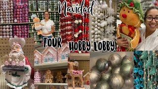 Tour por Hobby Lobby de navidad , colores en tendencia 🎄