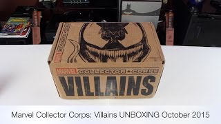 Marvel Collector Corps: Villains UNBOXING October 2015