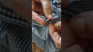 How to stitch a button//Simple stitch//DYI//Home hacks//Simple solution/ easy tutorial for beginners