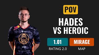 [POV] ENCE hades VS Heroic [Mirage] | CS GO DEMO