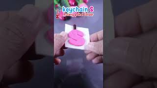 DIY Keychain s dari Kain Flanel Potong Pakai Solder #kreasiflanel #alfabet #abjad #shorts #huruf