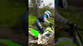 Riding super rough whoop track #moto #motocross #dirtbike #desertracing #bikelife #dirtbikefails