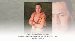 Ardijah Tribute to Papali'itele Peter Fats Fatialofa