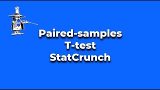 Paired samples t=test StatCrunch Update