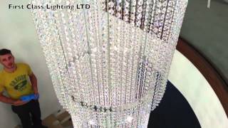 7m Bespoke Custom, Made to Measure Crystal Chandelier by First Class Lighting LTD