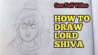 How to draw Lord Shiva step by step|bhagwan maheshara drawing