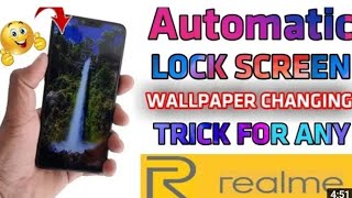 AUTOMATIC LOCK SCREEN WALLPAPER CHANGING TRICK FOR ANY REALME DEVICE | #settings #foryou #viral 🔥🥰😍