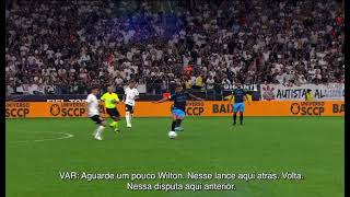 ÁUDIO DO VAR | PÊNALTI CLARÍSSIMO NÃO MARCADO PARA O GRÊMIO DIANTE DO CORINTHIANS