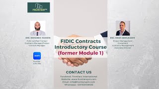 FIDIC Contracts Introductory Course(MODULE 1)  Lecture 2