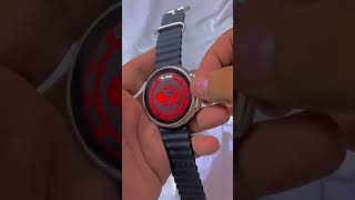 Ultra watch in round dial with amoled display⚡️🔥 #foryou #smartwatch #viral #youtubeshorts #shorts h