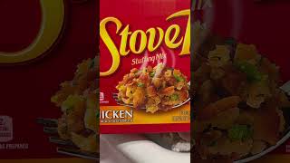 STOVE TOP STUFFING DINNER😋#stovetopstuffing #stovetopstuffingdinner #grocerychats #food #cooking