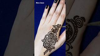 #shorts Beautiful attractive floral mehndi design for back hand #mehndi #henna #viralvideo