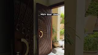 Wooden Main door design ideas . #modularinteriors #homedecorideas #noahinterior #homedecor