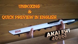 Wind Midi / Breath Controller Akai Ewi 4000S Unboxing and quick preview