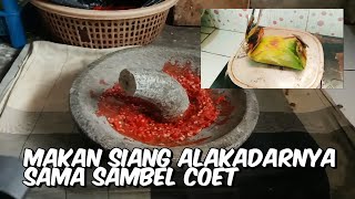 Menu makanan di pedesaan alakadarnya