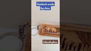 handmade wooden key chains