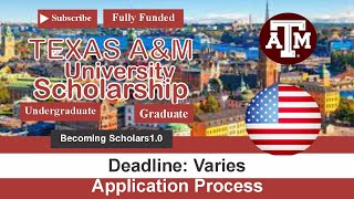 Texas A&M University Scholarship in the USA 2025