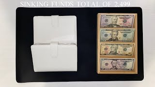 Cash Stuffing $500 | Tax Refund 2022 | Sinking Fund￼ Total of 2,499 In 3 Months | Low income budget