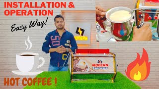 Indian Tea Coffee Espresso Machine For Commercial Use | Operation & Installation | Full Working Demo