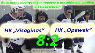 10. HK „Visaginas” - HK „Opewek” (Latvija, Daugavpils) 8:2