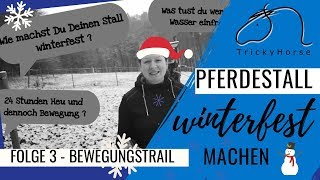 WIE MACHE ICH MEINEN STALL WINTERFEST - DIY - PIMP MY STALL 3. Folge: Bewegungstrail