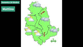 Il tempo previsto per domani Domenica 20 Ottobre 2024