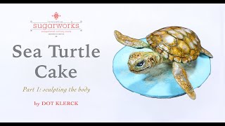 Baby Sea Turtle Cake (part 1)