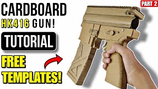 Homemade CARDBOARD HK416 A5 gun! | Upper receiver part - 2