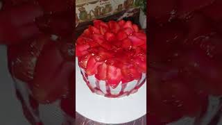 تورته الفراوله🍓 #أطيب_الاكلات_مع_نودا