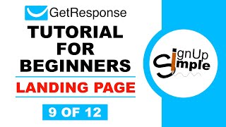 How To Create A Landing Page In GetResponse