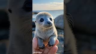 🌊 Meet the Tiny Seal – Adorable Ocean Cutie!