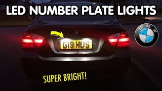 LED NUMBER PLATE LIGHT INSTALL | BMW E90