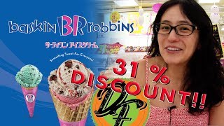 Baskin Robbins in Japan - 31 Ice Cream - Try Popping Shower to beat the heat!