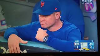 New York Mets up-close - Mets at bat, top 3rd inning, October 20, 2024