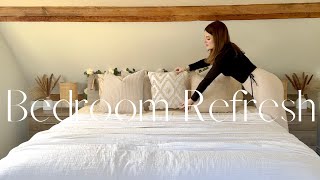 Bedroom Refresh 🤍 Neutral Bedroom || Linenbundle review