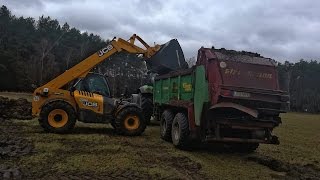 Mist streuen und einarbeiten / New Holland , John Deere , Deutz-Fahr , Same