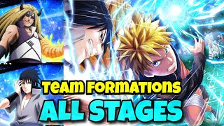 NxB NV: ALL BOSS • ALL STAGES • TEAM FORMATIONS | Naruto × Boruto Ninja Voltage