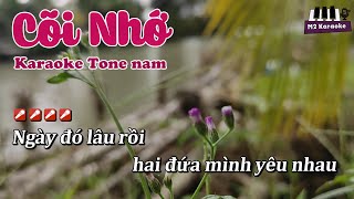 Cõi Nhớ || Karaoke Tone nam