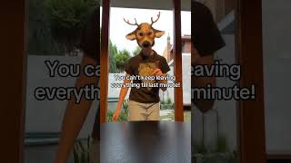 Not my problem #notmyproblem #lastminute (not a #therian ) #deer #mask #furry #antizoo #silly