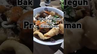 kuliner sore bakso dan es ronde pak teguh pasar prawirotaman Yogyakarta #kulinerjogja #food #shorts