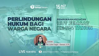 IBADAH MINGGU  15 AGUSTUS 2021 || GMIM Baitani Matani Wilayah Tomohon Satu