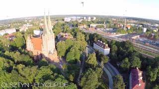 Olsztyn z lotu ptaka - Birdview Quadrocopter Drone BlackSnaper DJI