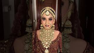 #shorts/stunning and elegant royal indian bridal wedding makeup look by parul garg makeup artist #SA