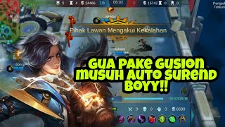 gameplay gusion by : novachoky | gusion gua terlalu sakiit boy musuh sampe surend c***k😂