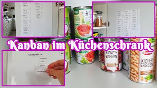 Kanban Board im Küchenschrank