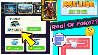 😱 One liner line app Real or Fake | One liner line app Free Fire diamonds Proof