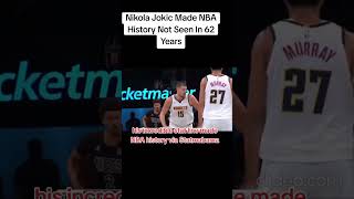 Nikola Jokic Made NBA History Not Seen In 62 Years💞#nba #basketball #sports #shorts #trending