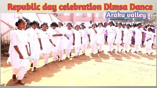 Republic day 2023 celebration Dimsa Dance performance by Araku AP in India.