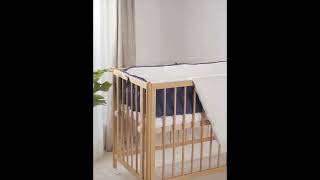 portable foldable multifunctional crib middle bed